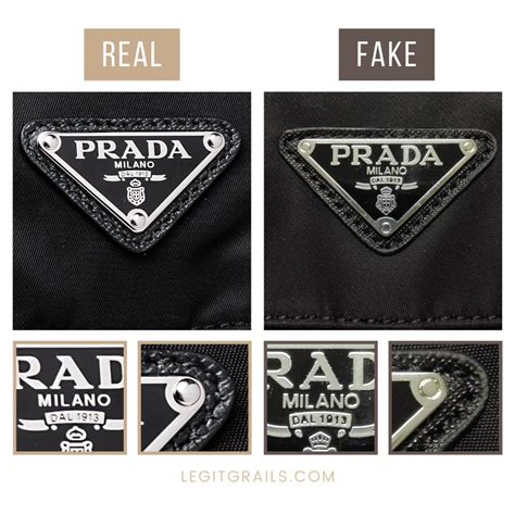 collana prada falsa|real prada logo.